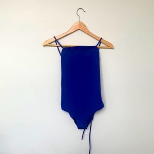 New COS Square Neck Royal Blue Swimsuit